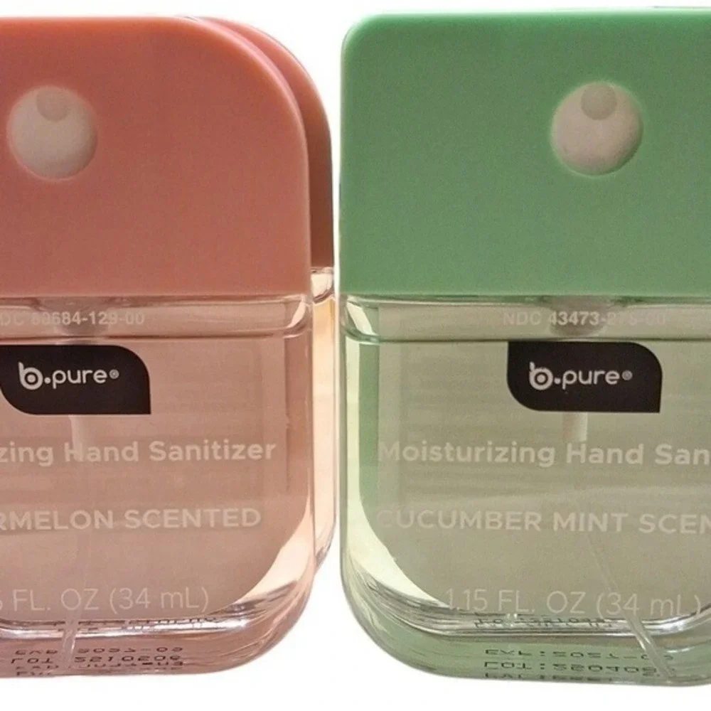 B.Pure Cucumber Mint Hand Sanitizer 1.5oz Travel Size Moisturizing Bundle & Save